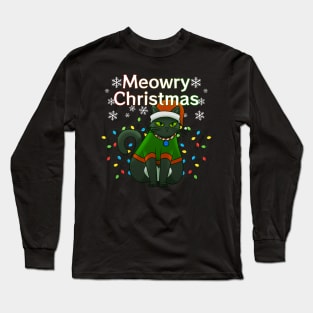 Meowry Christmas Long Sleeve T-Shirt